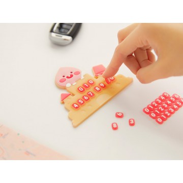 Kakao Friends - LITTLE APEACH 車用電話號碼顯示牌